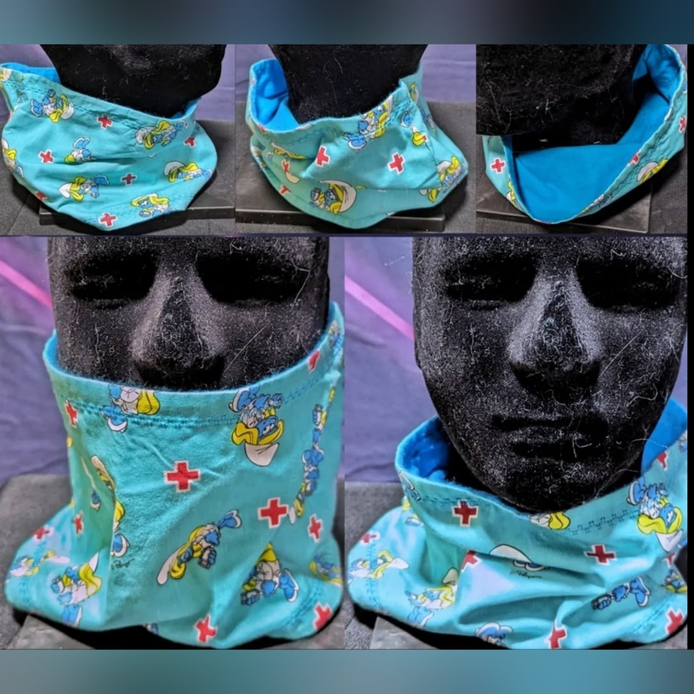 Handmade Smurfs Adult Size Neckwarmer